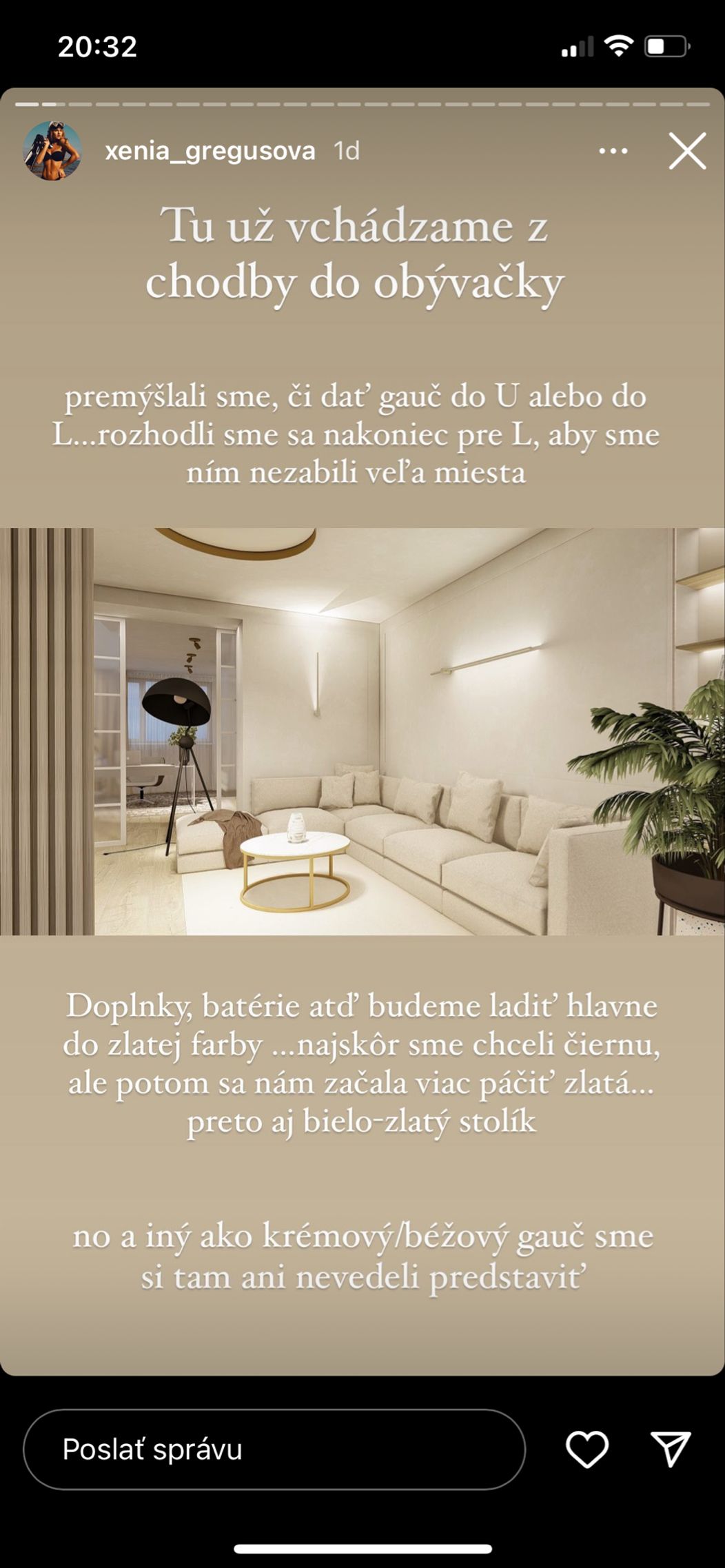 Vizualizácia bytu Xénie a Lukáša