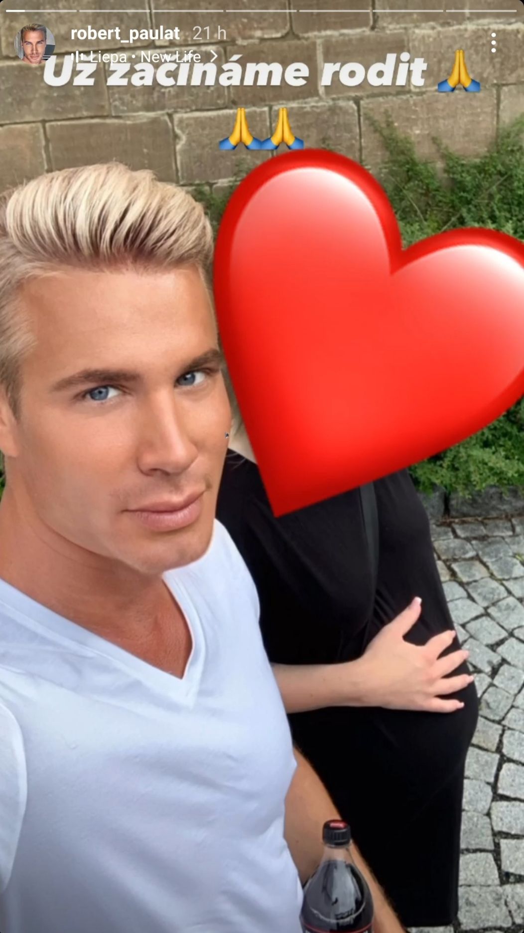 Robert Paulat s náhradnou matkou na ceste do nemocnice