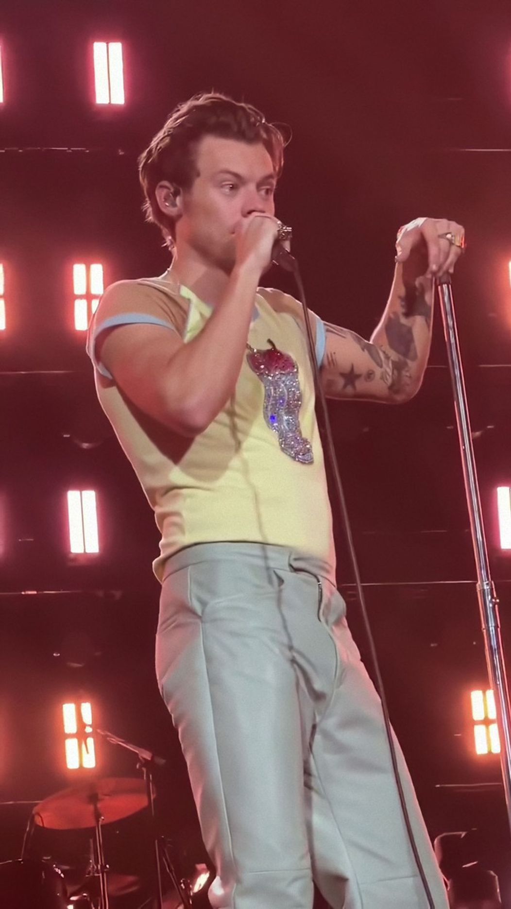 Harry Styles sa počas koncertu napil z tenisky