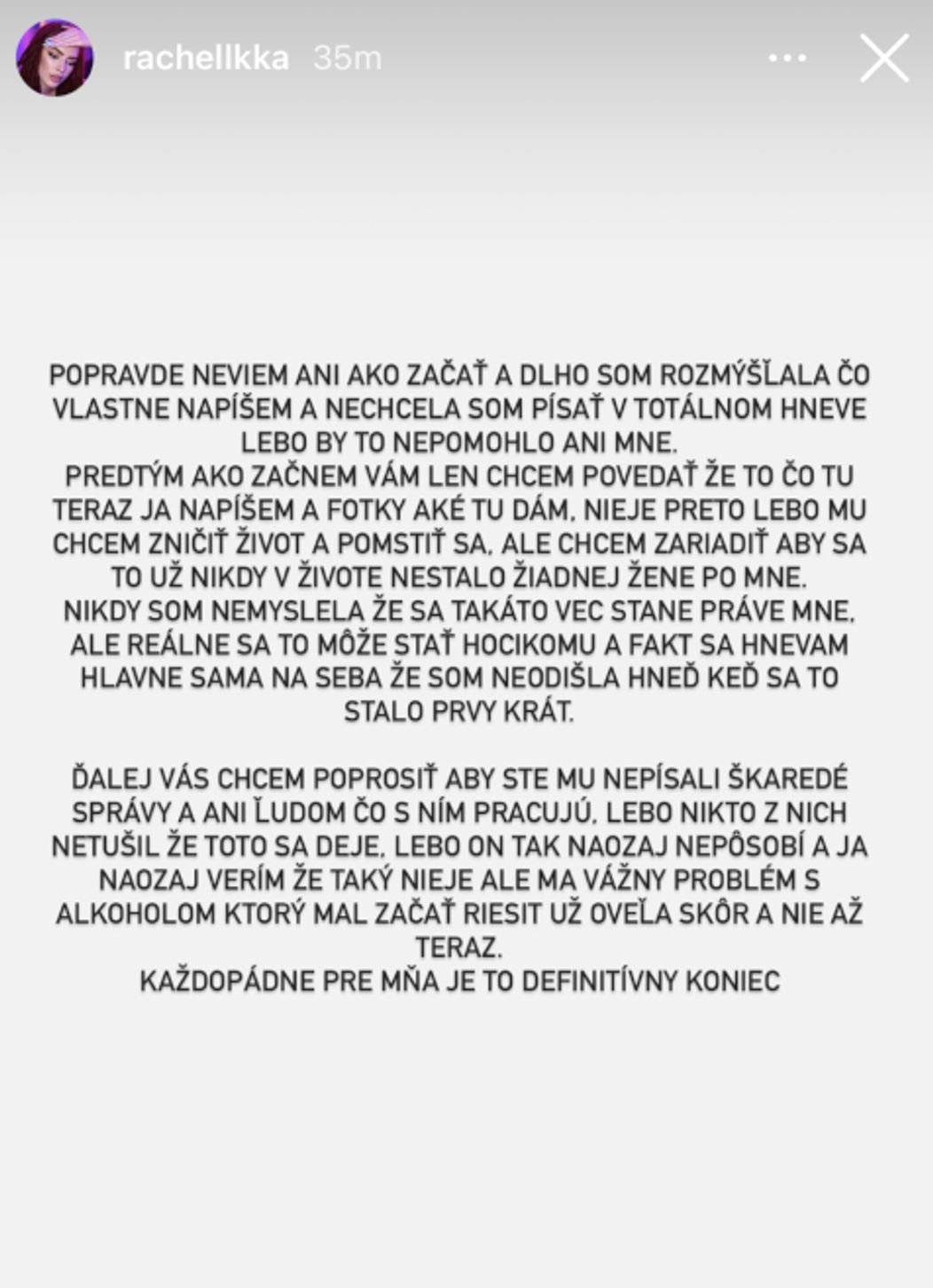 Ráchel Karnižová zverejnila fotky po bitke a správy plné vulgarizmov