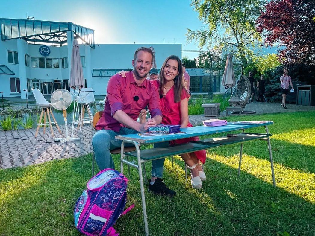 Matúš Krnčok a Lucia Hlaváčková v Teleráne