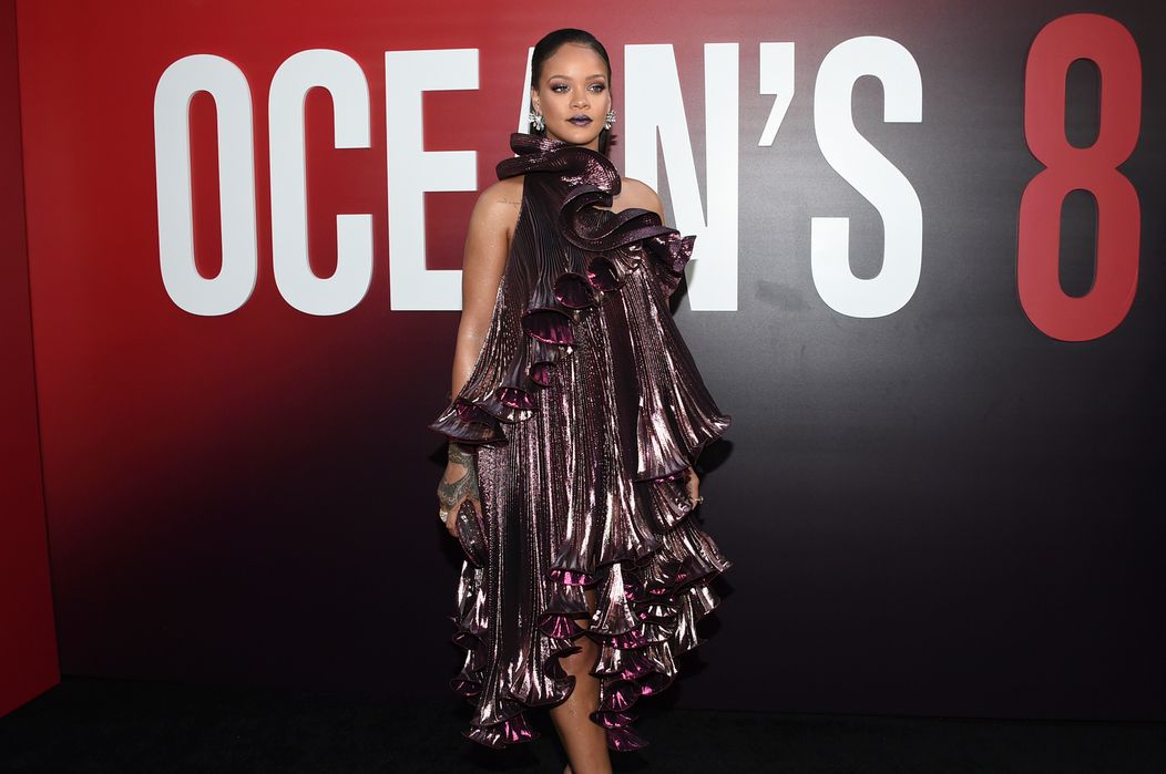 Rihanna na premiére filmu Ocean's 8 v New Yorku