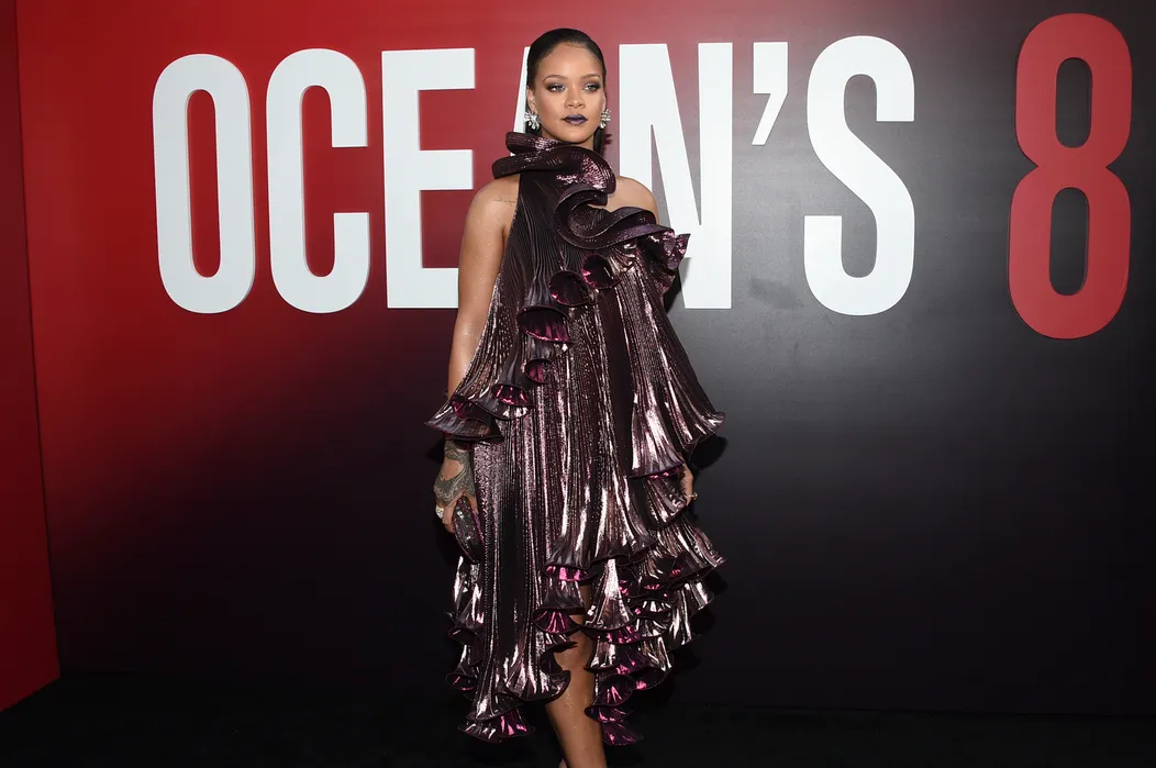Rihanna na premiére filmu Ocean's 8 v New Yorku