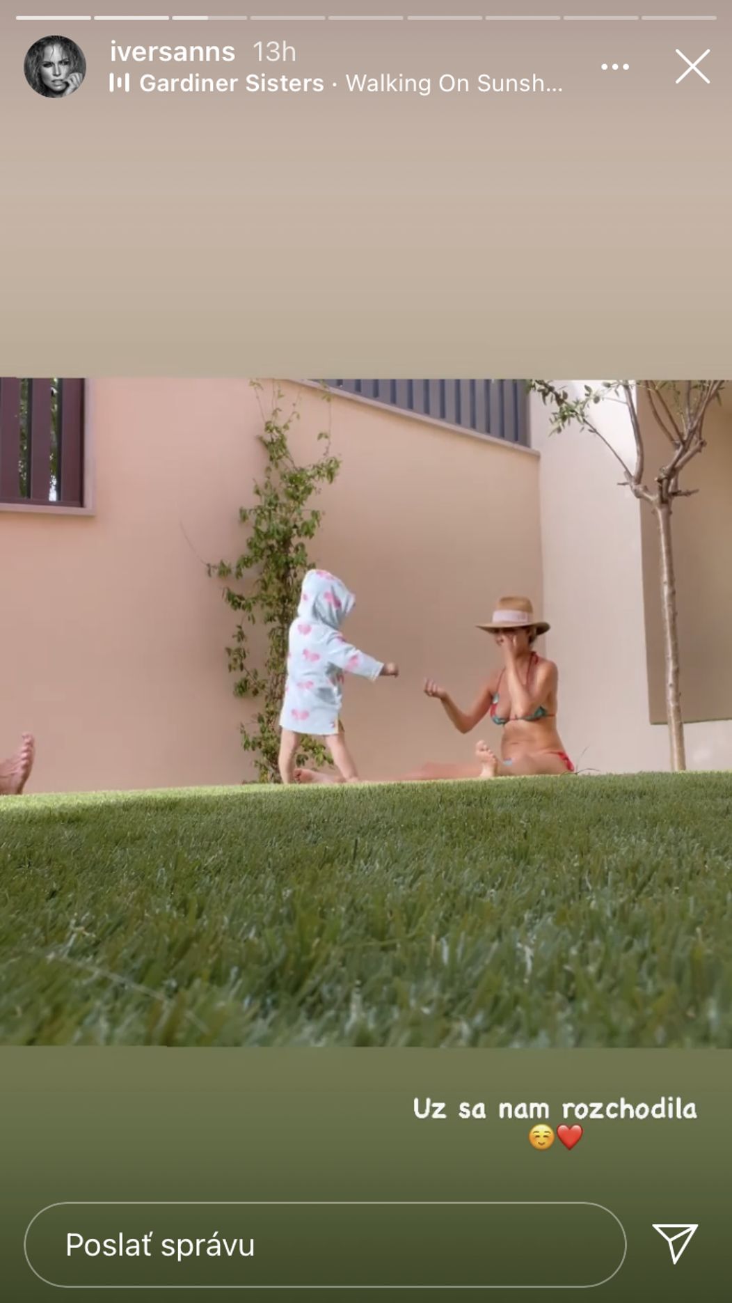 Prvé kroky malej Belly