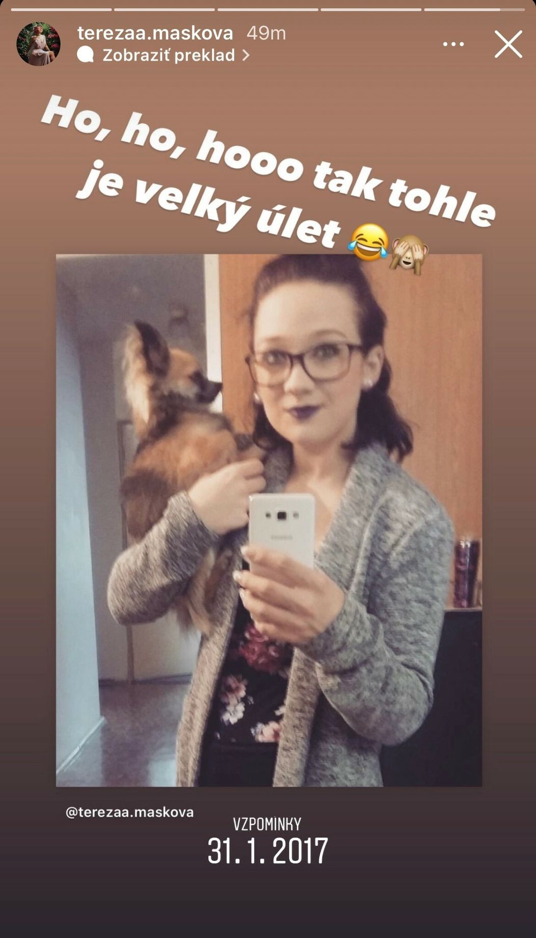 Tereza Mašková v roku 2017