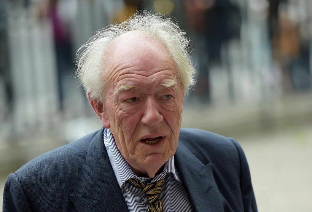 Michael Gambon na archívnej snímke z roku 2018.