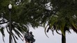 Príchod hurikánu Ian v meste Saint Petersburg na Floride.