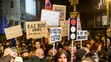 Protest v Bratislave. 