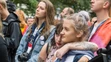 Účastníčky pochodu za práva gejov a lesieb Dúhový pride 2017. 