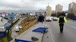 Auto spadlo z mosta.
