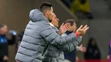 Marek Hamšík a tréner slovenskej futbalovej reprezentácie Francesco Calzona