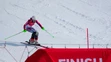 Slovenská lyžiarka Petra Vlhová pred cieľom 2. kola slalomu na ZOH 2022.