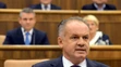 Na snímke prezident SR Andrej Kiska počas vystúpenia v Národnej rade SR 