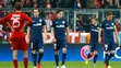 Hráči Atlética oslavujú gól do siete Bayernu v odvete semifinále LM.