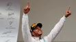 Lewis Hamilton po zisku titulu majstra sveta F1.