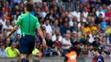 Zranený argentínsky futbalista Lionel Messi 