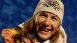 Na snímke slovenskí bratia Pavol (vpravo) a Peter Hochschornerovci s víťazným gestom v cieli  C2 15. augusta 2008 na OH v Peking
