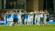 Radosť našich reprezentantov po výhre nad Macedónskom v Žiline.