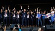 Islandskí futbalisti po príchode z majstrovstiev Európy.