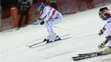 Veronika Velez-Zuzulová (vľavo) súťaží so Švajčiarkou Larou Gutovou v paralelnom slalome sp.
