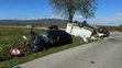 Nehoda medzi obcami Kravany a Bačkov.