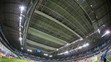 Zatvorená strecha štadióna pred zápasom B-skupiny na majstrovstvách Európy vo futbale medzi Ruskom a Slovenskom.