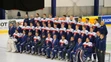 Na snímke slovenský tím počas oficálneho fotografovania na 81. MS v ľadovom hokeji.