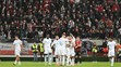 Radosť hráčov Slovana po strelení gólu v 11. kole Niké ligy v Trnave.