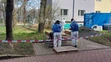 Ohradené miesto v Ostrave, na ktorom vybuchla munícia z 2. svetovej vojny.
