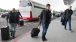 Andrej Sekera, Pavol Skalický, Martin Réway pred odchodom na MS do Petrohradu.