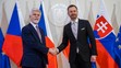 Nový český prezident Petr Pavel na návšteve Slovenska.