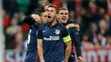 Hráč Atlética Antoine Griezmann sa raduje z gólu v odvetnom dueli semifinále LM.