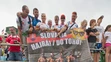 Fanúšikovia a majstri sveta K4 Denis Myšák, Erik Vlček, Juraj Tarr, Tibor Linka.