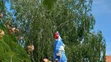 V Rači niekto svojvoľne premaľoval sochu svätého Floriána z roku 1721.