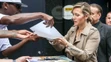 Kate Winslet na nakrúcaní šou Good Morning America