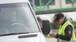 Policajná kontrola na diaľničnom hraničnom priechode Bratislava – Čunovo a Rajka medzi Slovenskom a Maďarskom.
