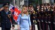 Zuzana Čaputová a jej dcéry počas ekumenickej pobožnosti Te Deum v Dóme sv. Martina.