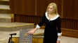 Denisa Saková (SMER-SD) skladá poslanecký sľub.