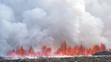 Erupcia sopky v Grindavíku na Islande