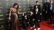 Lionel Messi a jeho manželka Antonela Roccuzzová so synmi Thiagom, Matteom a Cirom.
