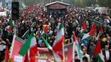 Demonštrácia na podporu Palestíny v Teheráne.