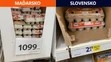 Porovnanie cien základných potravín v Maďarsku a na Slovensku