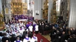 Posledná rozlúčka s košickým emeritným arcibiskupom Alojzom Tkáčom v Dóme sv. Alžbety.