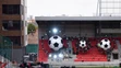 Skúška svetiel pódia novej futbalovej arény City Arena – Štadióna Antona Malatinského.