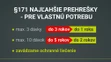 Zníženie navrhovaných trestov.
