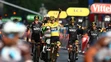 Víťazný dojazd tímu Sky s celkovým víťazom Tour de France 2015 Chrisom Froomeom.