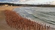 Naháči na Bondi Beach.