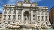 Protest klimatických aktivistov vo Fontáne di Trevi v Ríme.
