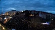 Opozičný protest pred NRSR.