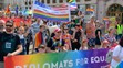 Na snímke účastníci pochodu PRIDE v Košiciach 24. augusta 2019.